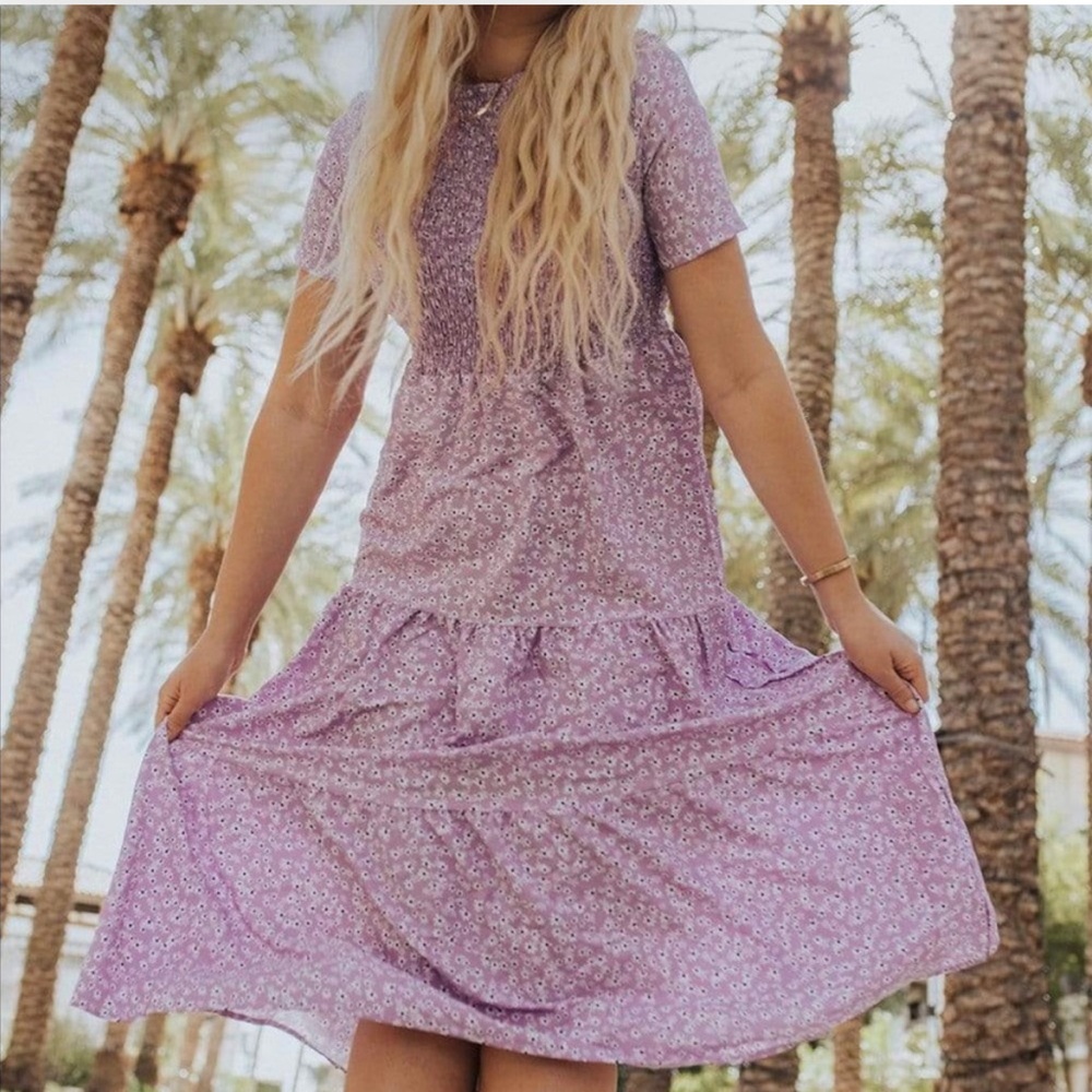 Floral midi dress